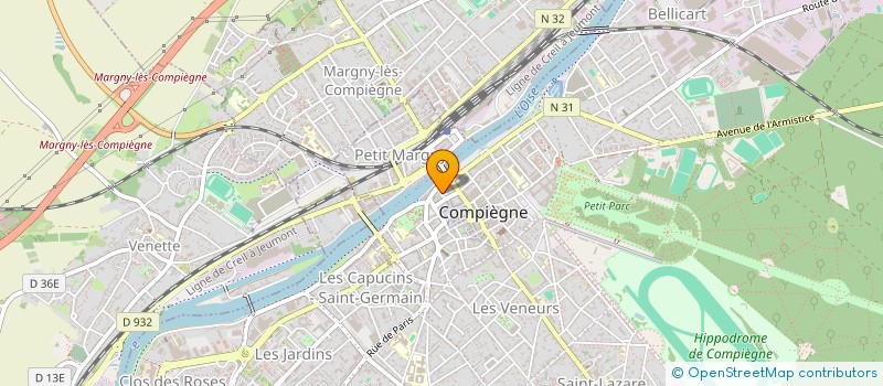 localisation de l'entreprise H&M IMMO  COMPIEGNE