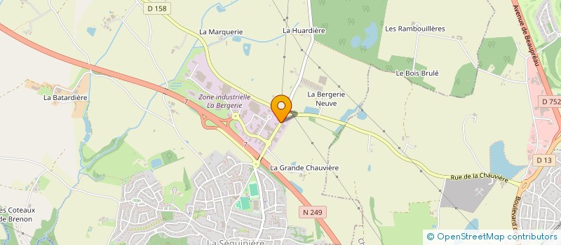 localisation de l'entreprise H&M INTERIEURS  LA SEGUINIERE