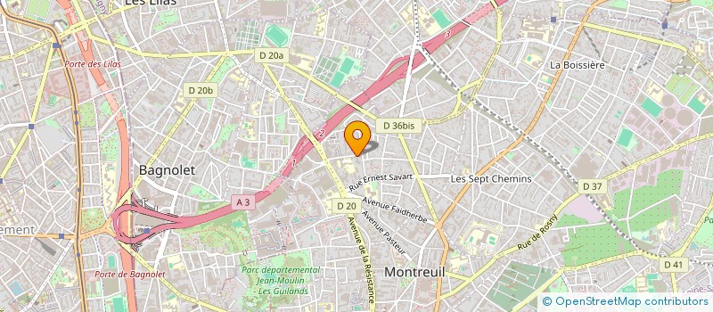 localisation de l'entreprise H.M.J. CONTROL à MONTREUIL