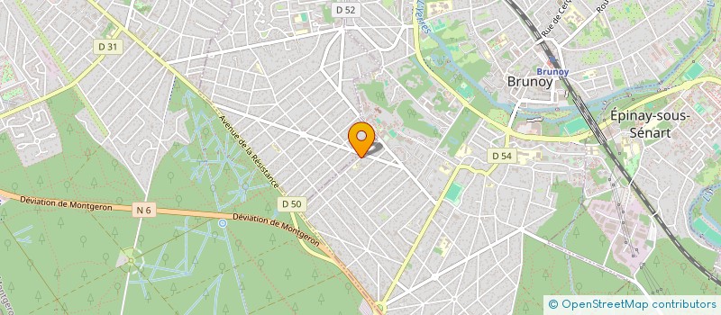 localisation de l'entreprise H.M.K.  BRUNOY