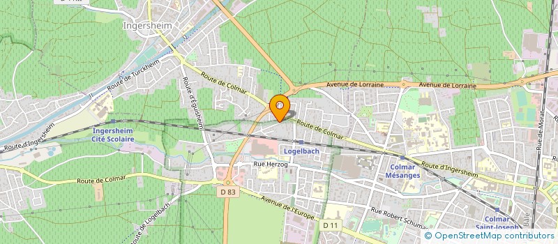 localisation de l'entreprise H.M. LOISIRS  WINTZENHEIM