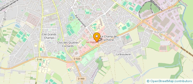 localisation de l'entreprise H.M MARKET à CHATEAUROUX