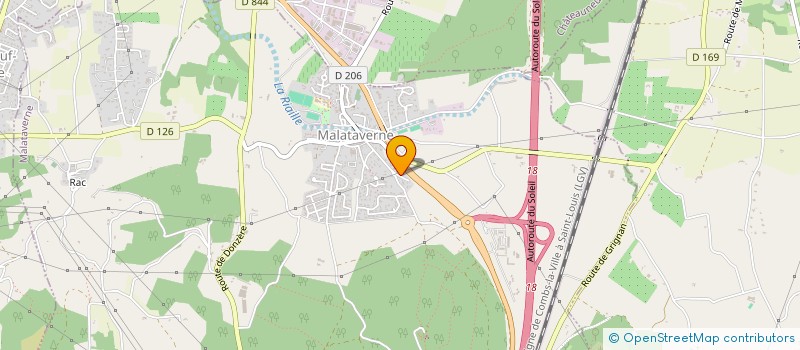 localisation de l'entreprise H.M.N  MALATAVERNE