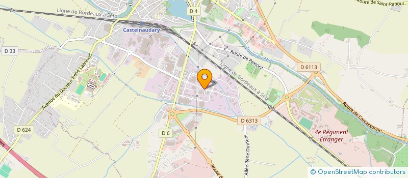 localisation de l'entreprise H.M.R. à CASTELNAUDARY
