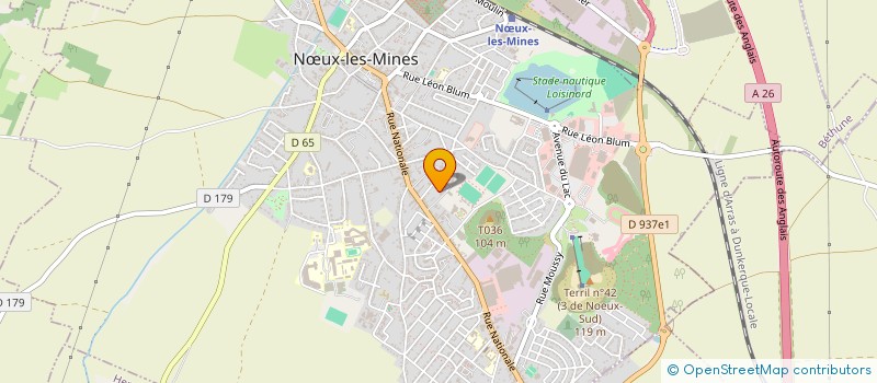 localisation de l'entreprise H.M.SARL  NUX-LES-MINES