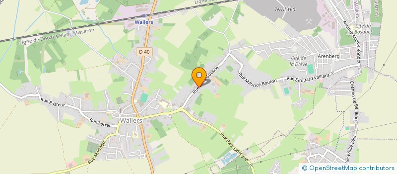 localisation de l'entreprise H.M SERVICES  WALLERS