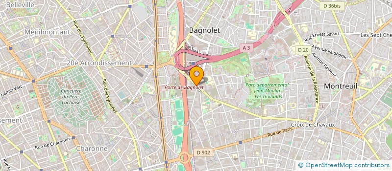 localisation de l'entreprise H.M STYLE MODE  BAGNOLET