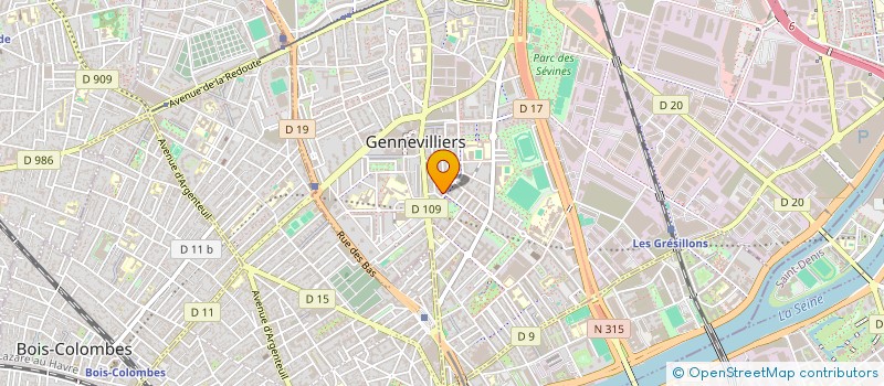 localisation de l'entreprise H&M TRANSPORTS à GENNEVILLIERS