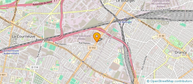 localisation de l'entreprise H.M.YAAZOR à LA COURNEUVE