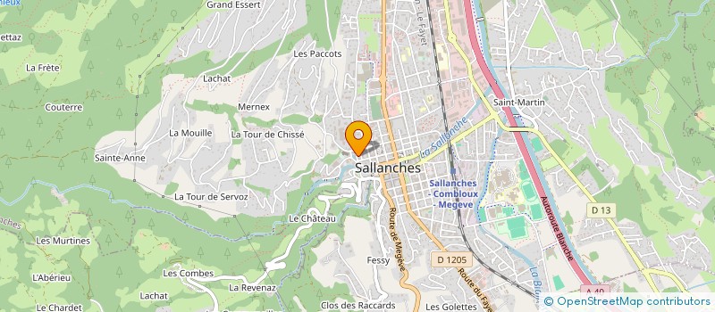 localisation de l'entreprise H.M.Z BARBER SHOP  SALLANCHES