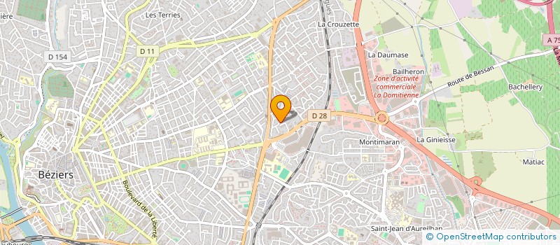 localisation de l'entreprise H.MAHEO à BEZIERS