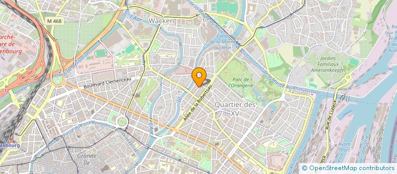 localisation de l'entreprise H MANAGEMENT à STRASBOURG