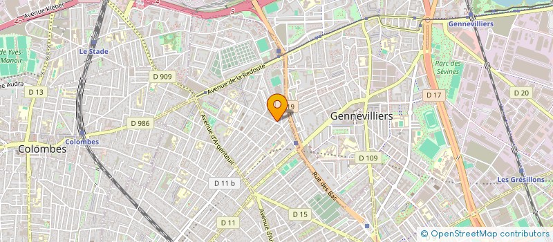 localisation de l'entreprise H.MARCHE 92  ASNIERES-SUR-SEINE