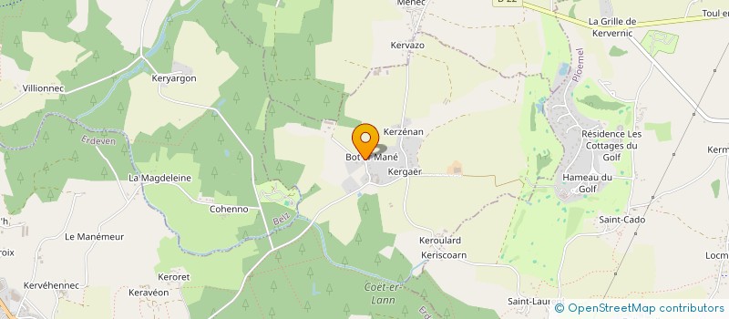 localisation de l'entreprise H MARIE-JOSE  ERDEVEN