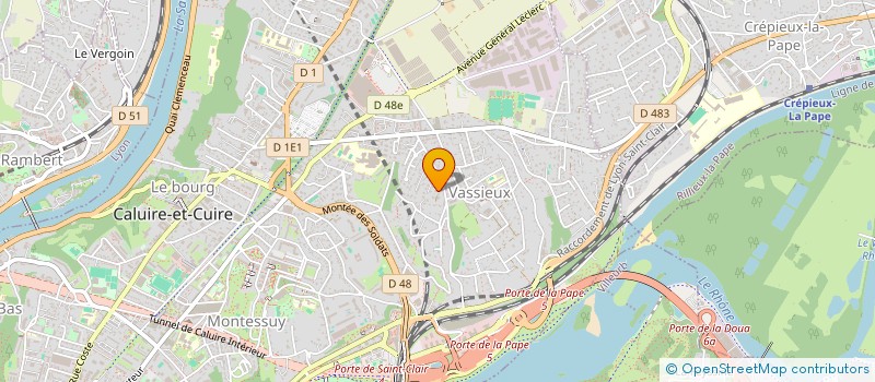 localisation de l'entreprise H-MED à CALUIRE-ET-CUIRE