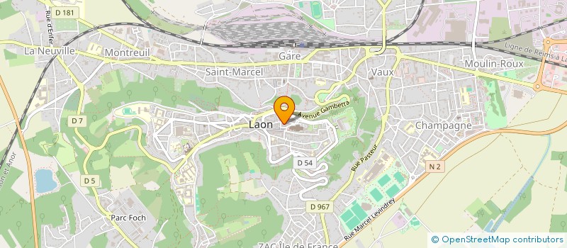 localisation de l'entreprise H.METAL INVESTISSEMENT à LAON