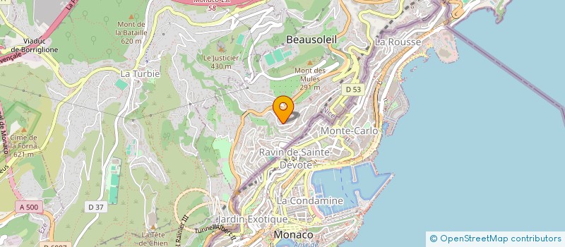 localisation de l'entreprise H.N à BEAUSOLEIL