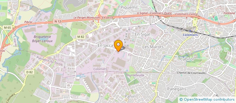 localisation de l'entreprise H&N à COLOMIERS