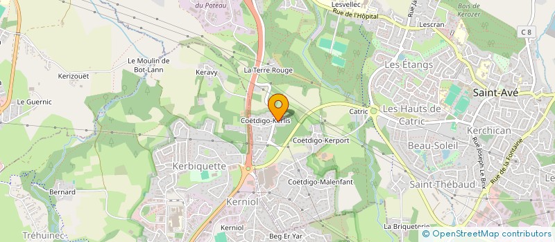 localisation de l'entreprise H.N.C.  SAINT-AVE