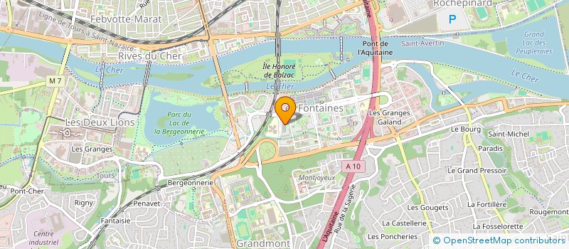 localisation de l'entreprise H.N CAB SERVICE  TOURS