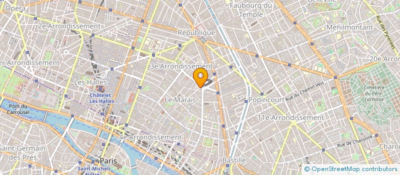 localisation de l'entreprise H.N.I.  PARIS