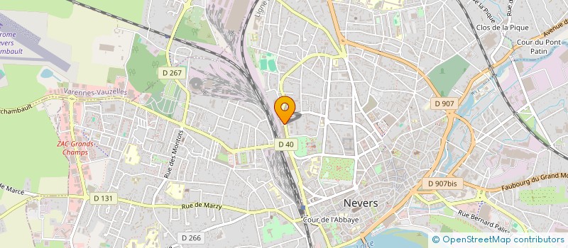 localisation de l'entreprise H.N.J à NEVERS