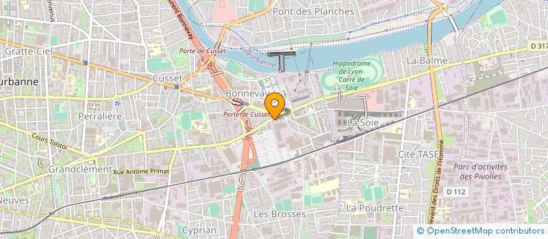localisation de l'entreprise H N K SERVICE à VILLEURBANNE