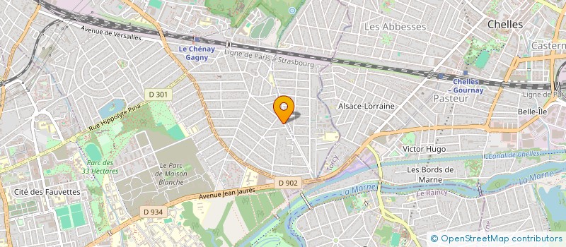localisation de l'entreprise H N R D à THORIGNY-SUR-MARNE