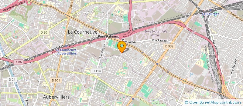 localisation de l'entreprise H.N.T.S. à LA COURNEUVE