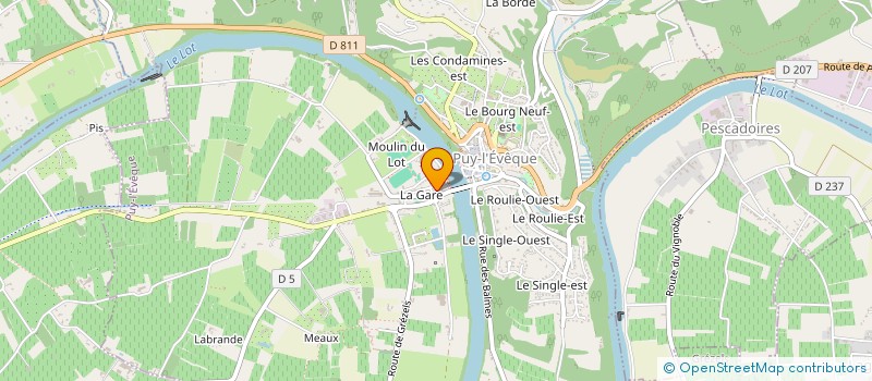 localisation de l'entreprise H O AUTO  PUY-L'EVEQUE