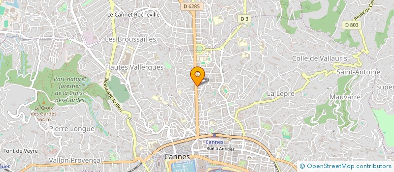 localisation de l'entreprise H.O CONSTRUCTION à CANNES
