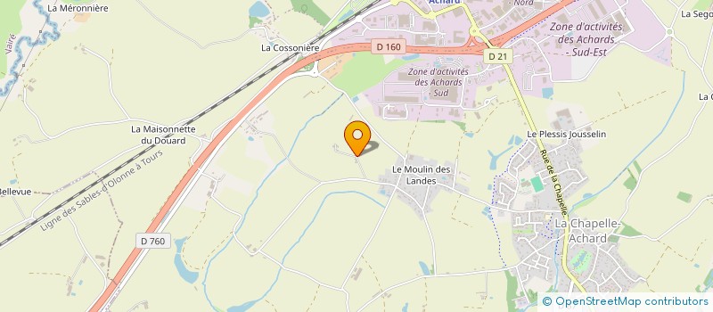 localisation de l'entreprise H&O GROUPE à LES ACHARDS