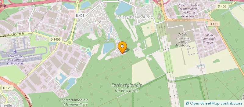 localisation de l'entreprise H.O.M.A.J  CROISSY-BEAUBOURG