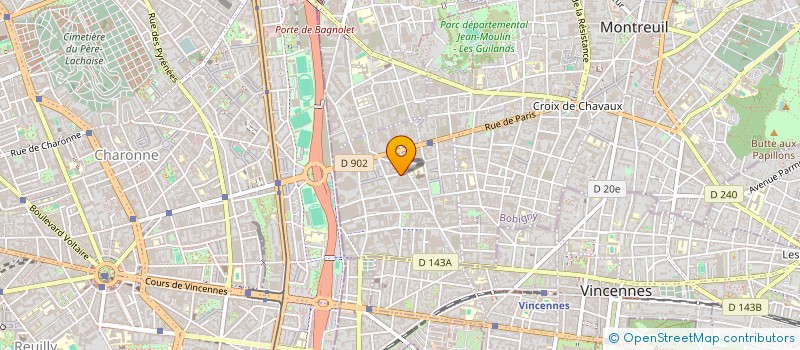 localisation de l'entreprise H&O NEGOCES à MONTREUIL