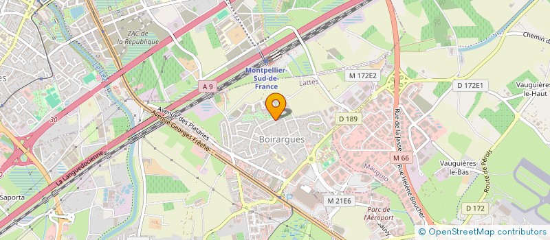 localisation de l'entreprise H & OM CONSEIL à LATTES