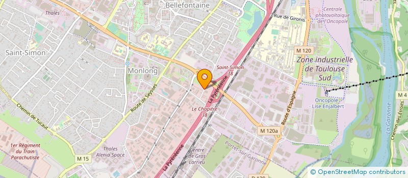 localisation de l'entreprise H.P.  TOULOUSE