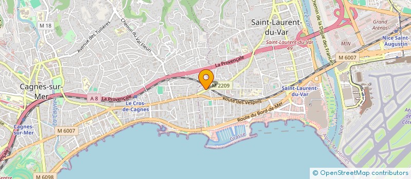 localisation de l'entreprise H P à SAINT-LAURENT-DU-VAR