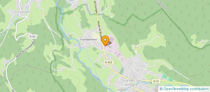 localisation de l'entreprise H.P.  GRANGES-AUMONTZEY