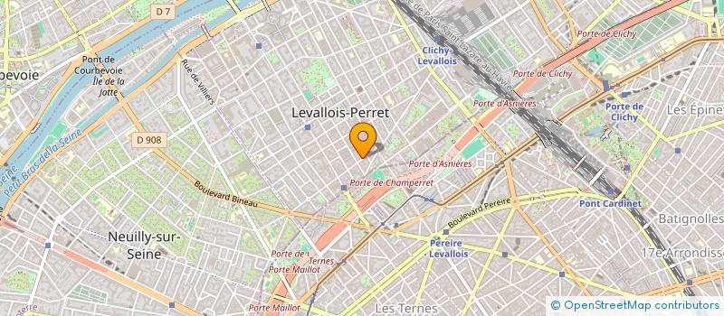 localisation de l'entreprise H.P.A à LEVALLOIS-PERRET