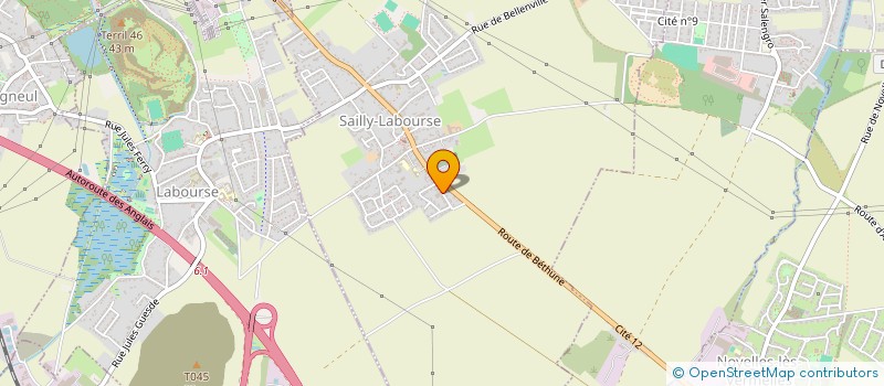 localisation de l'entreprise H.P.C.R. à SAILLY-LABOURSE