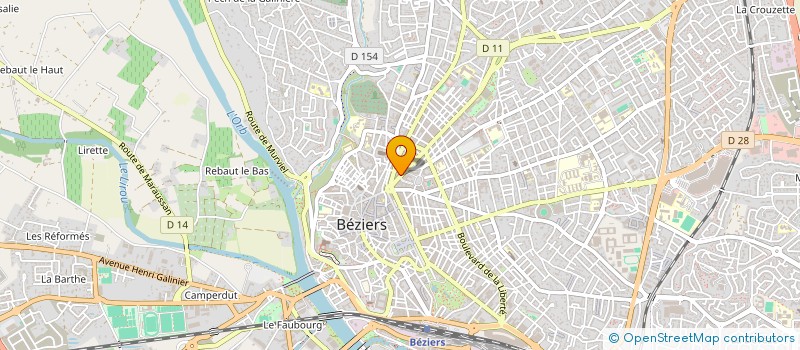 localisation de l'entreprise H.P. CLEMENCEAU à BEZIERS