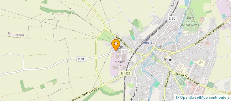 localisation de l'entreprise H.P. CONCEPT à ALBERT