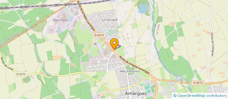 localisation de l'entreprise H.P.COUVERTURE à AIMARGUES