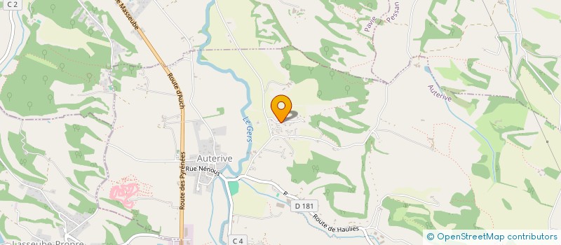 localisation de l'entreprise H.P.F. INVEST  AUTERIVE