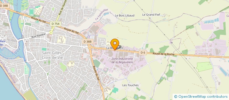 localisation de l'entreprise H.P.H.  SAINT-GILLES-CROIX-DE-VIE