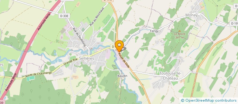 localisation de l'entreprise H.P.J.  TOULOUSE-LE-CHATEAU