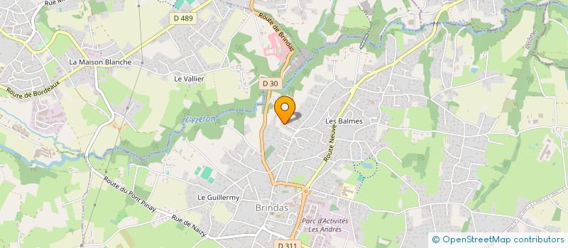 localisation de l'entreprise H.P.J.B.  BRINDAS