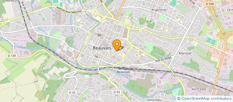 localisation de l'entreprise H.P.L  BEAUVAIS