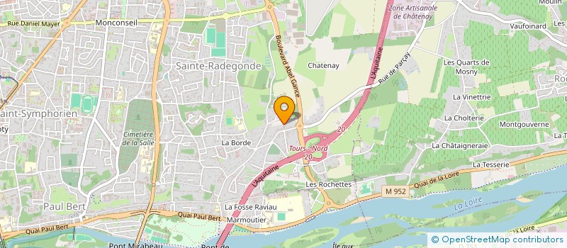 localisation de l'entreprise H.P.M  TOURS