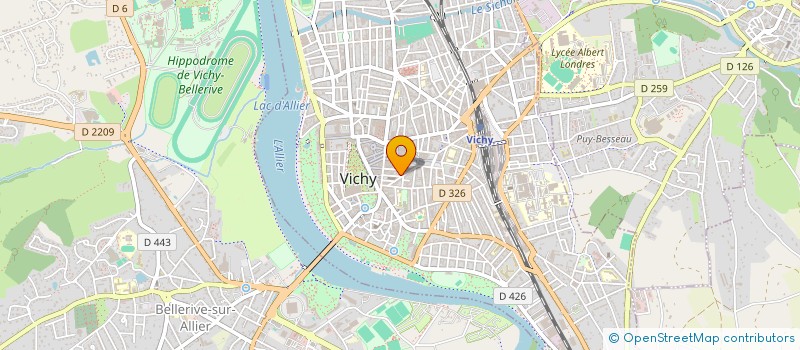 localisation de l'entreprise H.P.O.L.S à VICHY